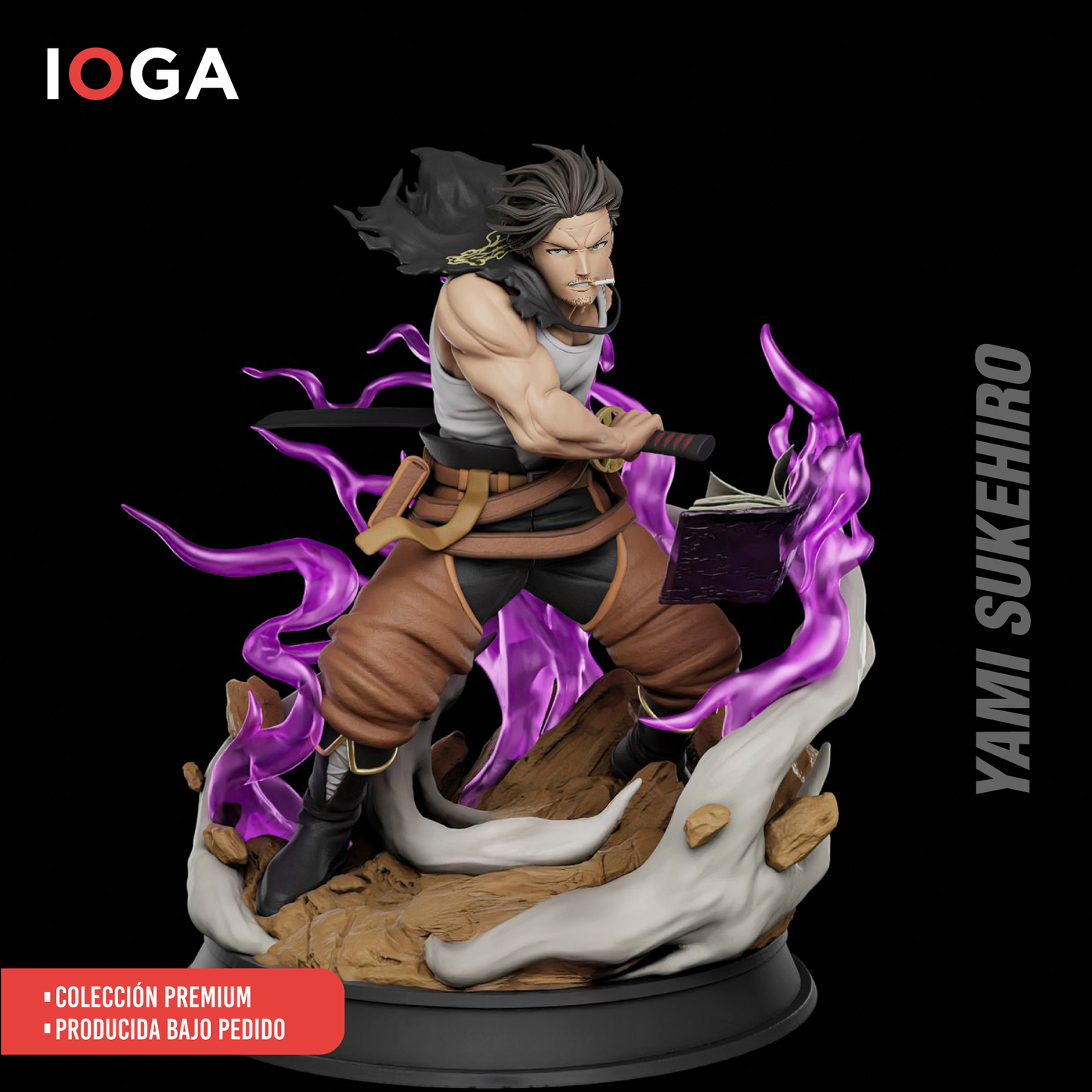 Yami Sukehiro (Black Clover) - Estatua Coleccionable Premium 25cm