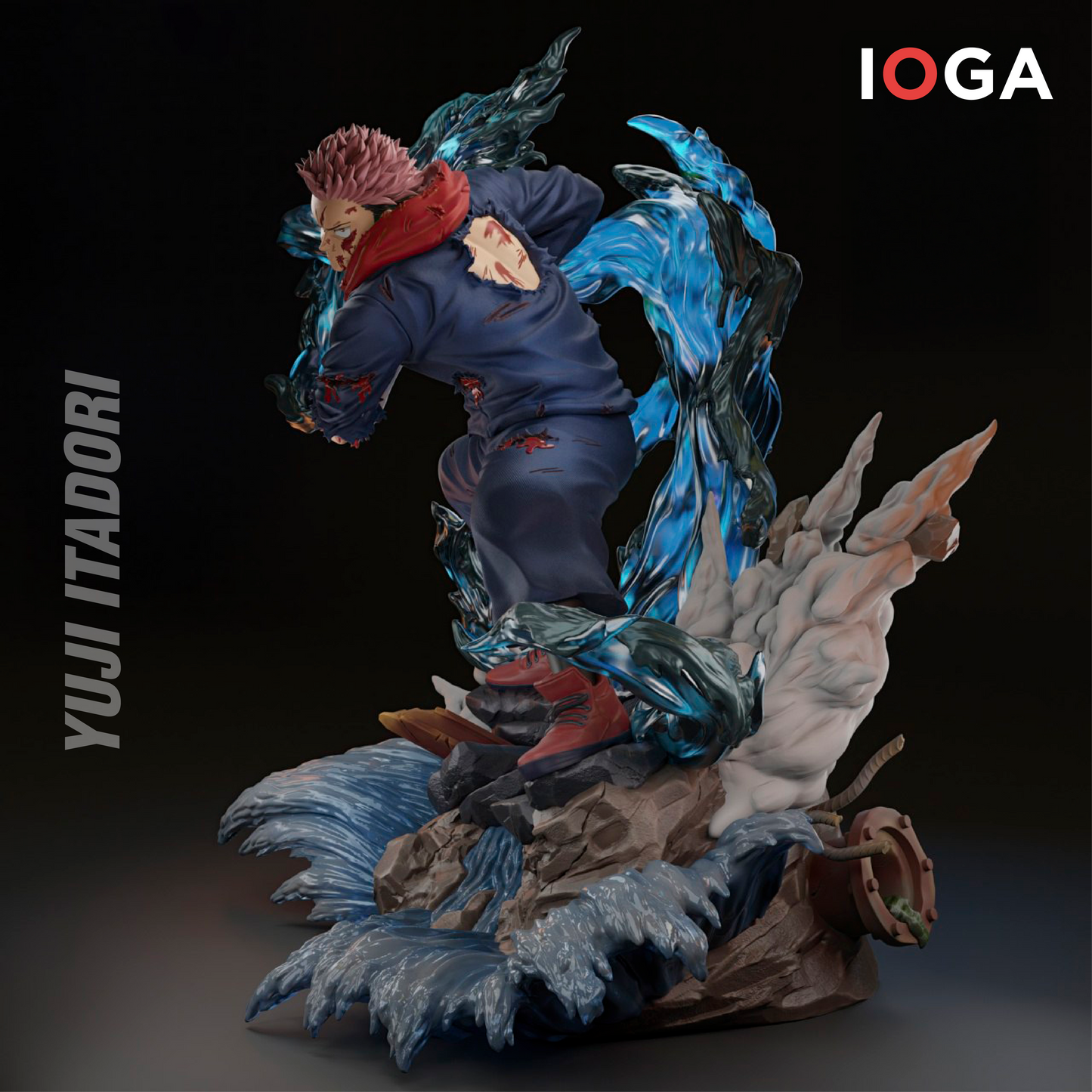 Estatua Premium Monumental Yuji Itadori - Jujutsu Kaisen (45 cm)